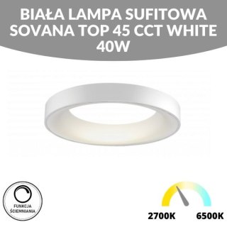 BIAŁA LAMPA SUFITOWA SOVANA TOP 45 CCT WHITE 40W