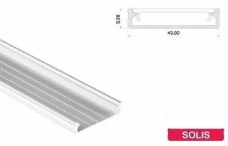Profil LED aluminiowy - LUMINES Typ Solis Biały lakierowany 1m