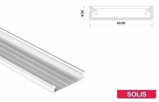 Profil LED aluminiowy - LUMINES Typ Solis Biały lakierowany 2m