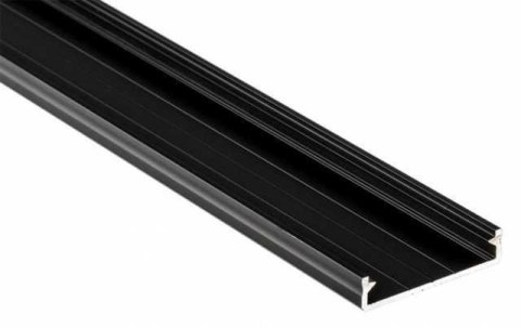 Profil LED aluminiowy - LUMINES Typ Solis Czarny anodowany 1m Profil LED aluminiowy - LUMINES Typ Solis Czarny anodowany 1m