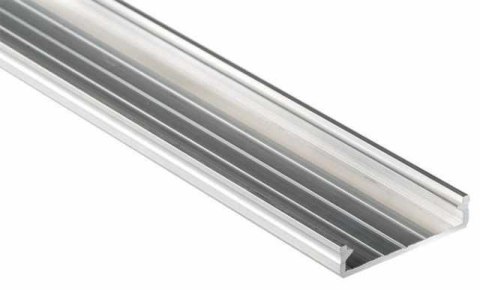 Profil LED aluminiowy - LUMINES Typ Solis Srebrny anodowany 1m Profil LED aluminiowy - LUMINES Typ Solis Srebrny anodowany 1m