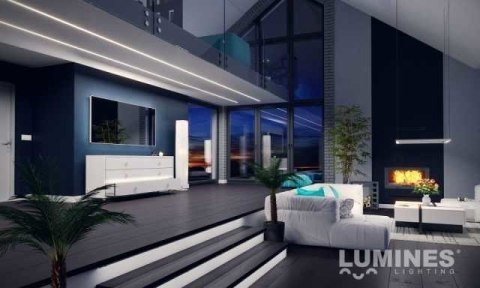 Profil LED nawierzchniowy LUMINES Typ iLEDO - Srebrny anodowany 1m Profil LED nawierzchniowy LUMINES Typ iLEDO - Srebrny anodowany 1m