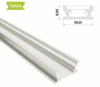 Profil LED podłogowy LUMINES Typ Terra - Srebrny anodowany 2m