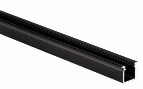 Profil aluminiowy do taśm LED wpuszczany LUMINES typ G - czarny - 2 metry Profil aluminiowy do taśm LED wpuszczany LUMINES typ G - czarny - 2 metry