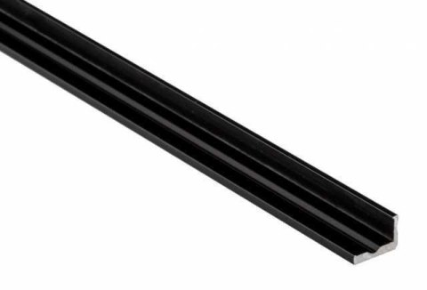 Profil aluminiowy napowierzchniowy LUMINES typ F do taśm LED - czarny - 2 metry Profil aluminiowy napowierzchniowy LUMINES typ F do taśm LED - czarny - 2 metry
