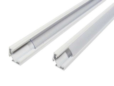 Profil aluminiowy narożnikowy do taśm LED LUMINES typ C - biały - 1 metr Profil aluminiowy narożnikowy do taśm LED LUMINES typ C - biały - 1 metr