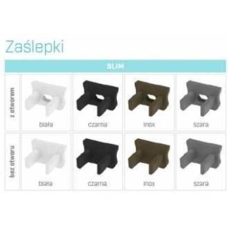 Zaślepka do profili aluminiowych typ X - Biała Slim
