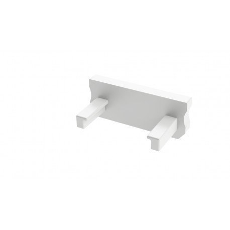 Zaślepka do profili aluminiowych typ D - Biała Basic Zaślepka do profili aluminiowych typ D - Biała Basic