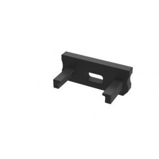 Zaślepka do profili aluminiowych typ D - Czarna Basic z otworem