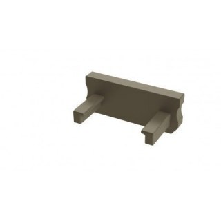 Zaślepka do profili aluminiowych typ D - Inox Basic