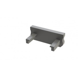 Zaślepka do profili aluminiowych typ D - Szara Basic