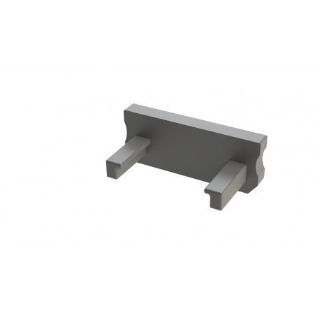 Zaślepka do profili aluminiowych typ D - Szara Basic Zaślepka do profili aluminiowych typ D - Szara Basic