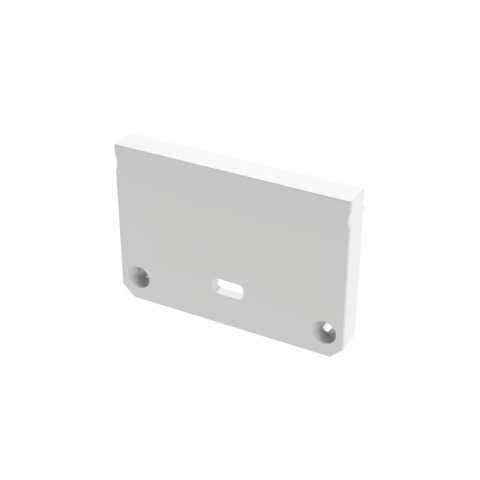 Zaślepka do profili aluminiowych typ Iledo - Biała Wide z otworem Zaślepka do profili aluminiowych typ Iledo - Biała Wide z otworem
