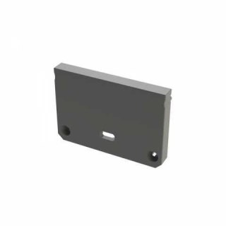 Zaślepka do profili aluminiowych typ Iledo - Szara Wide z otworem