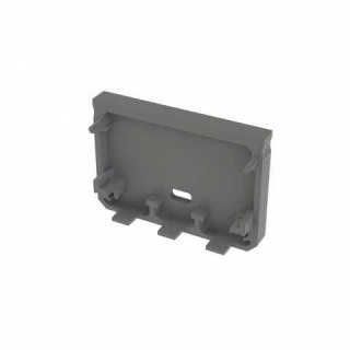 Zaślepka do profili aluminiowych typ Iledo - Szara Wide z otworem