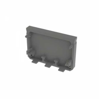Zaślepka do profili aluminiowych typ Iledo - Szara Wide
