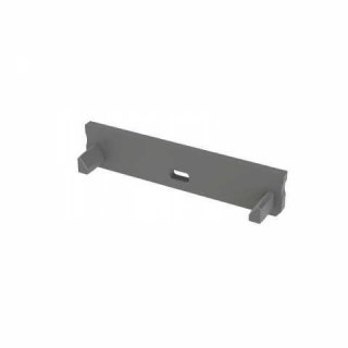 Zaślepka do profili aluminiowych typ Solis - Szara Wide z otworem