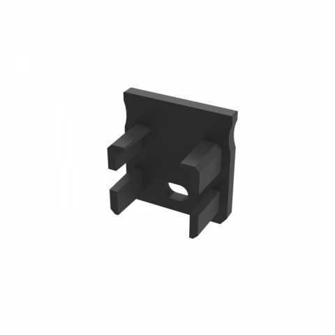 Zaślepka do profili aluminiowych typ Y - Czarna Basic z otworem Zaślepka do profili aluminiowych typ Y - Czarna Basic z otworem