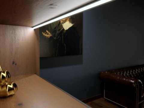 Profil LED kątowy Lumines typ Q18 surowy - 1m Profil LED kątowy Lumines typ Q18 surowy - 1m
