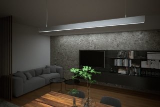 Profil LED nawierzchniowy Lumines CLARO - Srebrny 1m