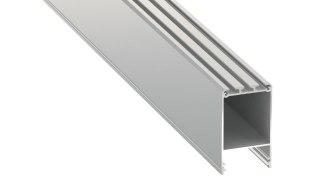 Profil LED nawierzchniowy Lumines CLARO - Srebrny 2m