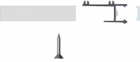 Profil aluminiowy do taśm LED - APA12 - srebrny anodowany - 1 metr Profil aluminiowy do taśm LED - APA12 - srebrny anodowany - 1 metr
