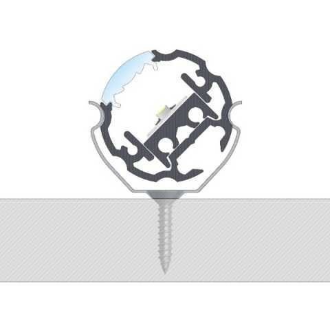 Profil aluminiowy do taśm LED COSMO - surowy - 1 metr Profil aluminiowy do taśm LED COSMO - surowy - 1 metr