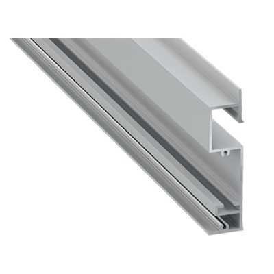 Profil aluminiowy do taśm LED - FLARO - srebrny anodowany - 1 metr Profil aluminiowy do taśm LED - FLARO - srebrny anodowany - 1 metr