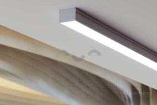 Profil aluminiowy do taśm LED - LARGO - srebrny anodowany - 1 metr