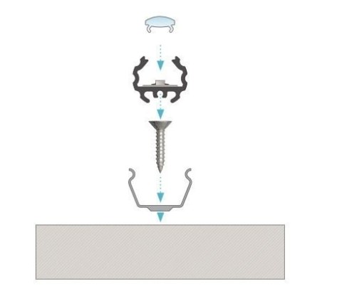 Profil aluminiowy do taśm LED MICO - surowy - 1 metr Profil aluminiowy do taśm LED MICO - surowy - 1 metr
