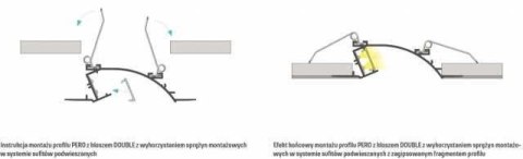 Profil aluminiowy do taśm LED - PERO - srebrny anodowany - 1 metr Profil aluminiowy do taśm LED - PERO - srebrny anodowany - 1 metr