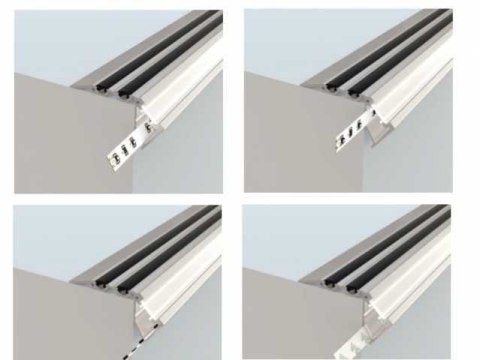 Profil aluminiowy do taśm LED - SCALA - srebrny anodowany - 1 metr Profil aluminiowy do taśm LED - SCALA - srebrny anodowany - 1 metr
