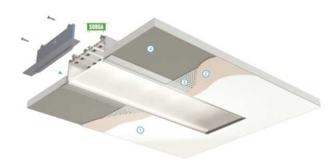 Profil aluminiowy do taśm LED - SORGA - srebrny anodowany - 1 metr Profil aluminiowy do taśm LED - SORGA - srebrny anodowany - 1 metr