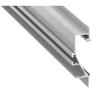 Profil aluminiowy do taśm LED - TIANO - srebrny anodowany - 1 metr