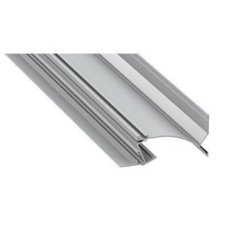 Profil aluminiowy do taśm LED - TOPO - srebrny anodowany - 1 metr