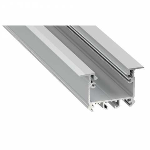 Profil aluminiowy do taśm LED - inTALIA - srebrny anodowany - 2 metry Profil aluminiowy do taśm LED - inTALIA - srebrny anodowany - 2 metry