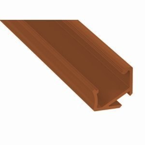 Profil aluminiowy narożnikowy do taśm LED LUMINES typ H - inox - 1 metr