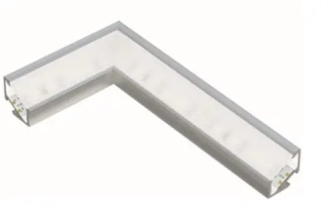Profil aluminiowy narożnikowy do taśm LED LUMINES typ H - surowy - 1 metr Profil aluminiowy narożnikowy do taśm LED LUMINES typ H - surowy - 1 metr