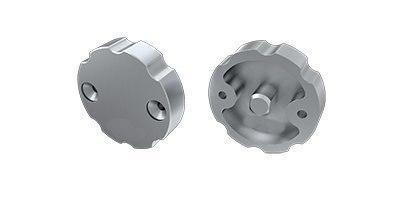 Regulacyjna zaślepka aluminiowa do Profilu LED COSMO - srebrna Regulacyjna zaślepka aluminiowa do Profilu LED COSMO - srebrna