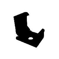 Uchwyt do Profilu Aluminiowego LUMINES Typ H Czarny Basic Uchwyt do Profilu Aluminiowego LUMINES Typ H Czarny Basic