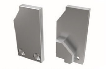 Zaślepka aluminiowa do profilu LED I10 - srebrna - prawa Zaślepka aluminiowa do profilu LED I10 - srebrna - prawa