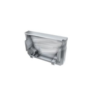 Zaślepka aluminiowa do profilu LED SILEDA - srebrna