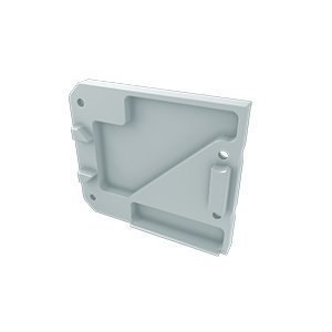 Zaślepka aluminiowa do profilu LED UNICO - Biała - Lewa