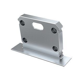 Zaślepka aluminiowa do profilu LED inTALIA - Srebrna