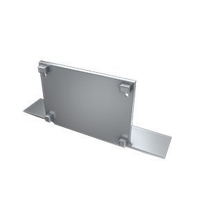 Zaślepka aluminiowa pełna do profilu Talia M3 - SREBRNA