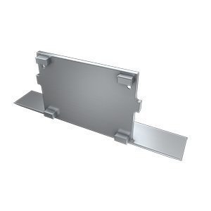 Zaślepka aluminiowa pełna do profilu Talia M4 - SREBRNA