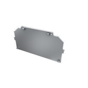 Zaślepka aluminiowa prosta do profilu LARGO M4 - SREBRNA