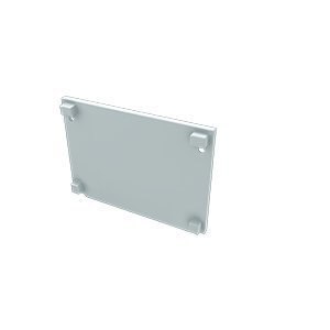 Zaślepka aluminiowa prosta do profilu Talia M3 - BIAŁA