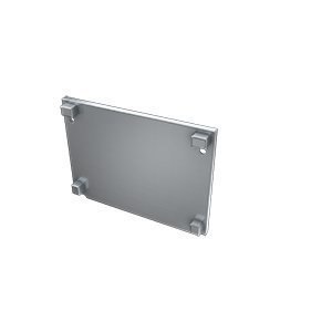 Zaślepka aluminiowa prosta do profilu Talia M3 - SREBRNA