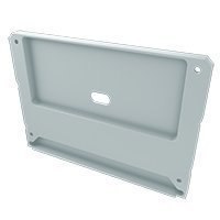Zaślepka aluminiowa z otworem do profili LARGO + LARGO M1 - BIAŁA